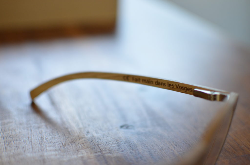 Lunettes faites à la main en France en bois