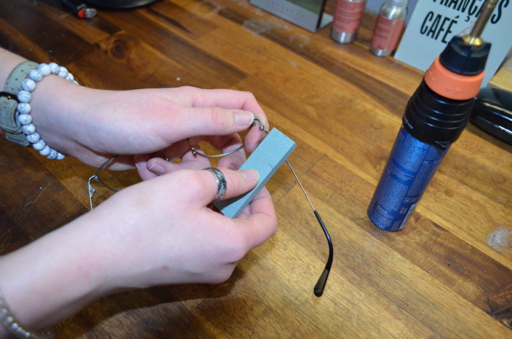 Recyclage de lunettes pour seconde main